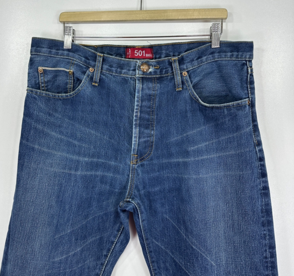 Levi's 501 Big E Selvedge Jeans Men's W38 L31 Blue Denim Regular Fit USA Vintage