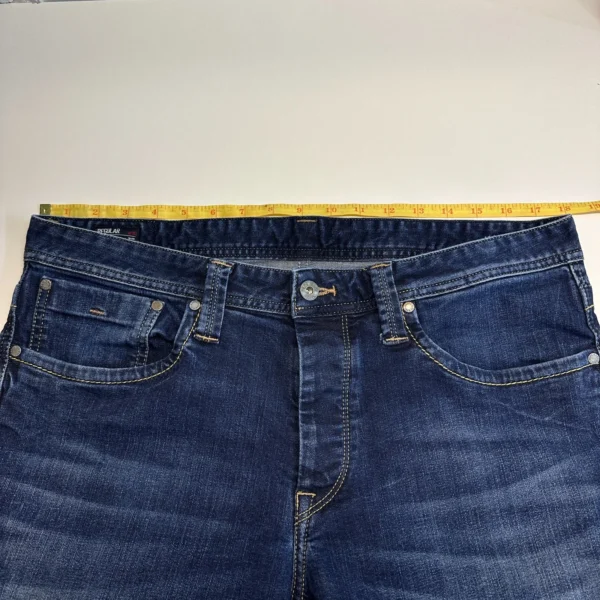 Pepe Jeans Cash Men's W36 L33 Blue Denim Regular Fit Straight Button Vintage Y2K