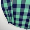 UNTUCKit Men's Shirt Large Blue Green Buffalo Check Long Sleeve Button Up Regular