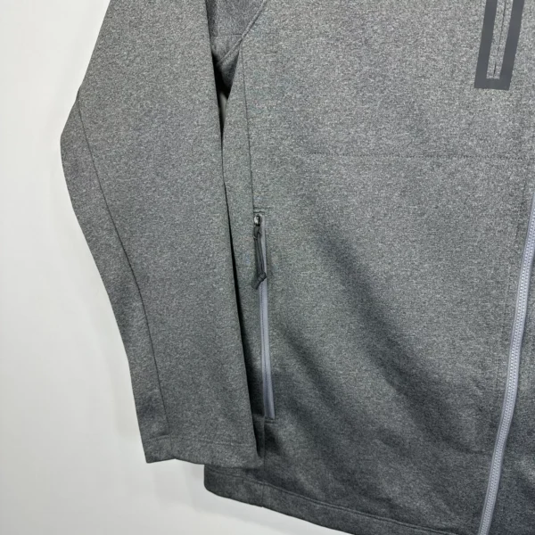 The North Face Sweatshirt Men's Jacket Large Grey Full Zip High Neck Hiking Outdoor