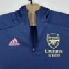 Adidas Arsenal Hoodie Men's Small Blue Sweatshirt Quarter Zip Training Top 20/21