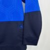 AND1 Men's Hoodie Medium Blue Full Zip Sweatshirt Y2K Basketball Kangaroo Pocket