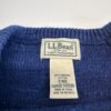 L.L.Bean Men's Sweater Small Blue Knit Jumper Pullover Crew Neck Vintage 510586