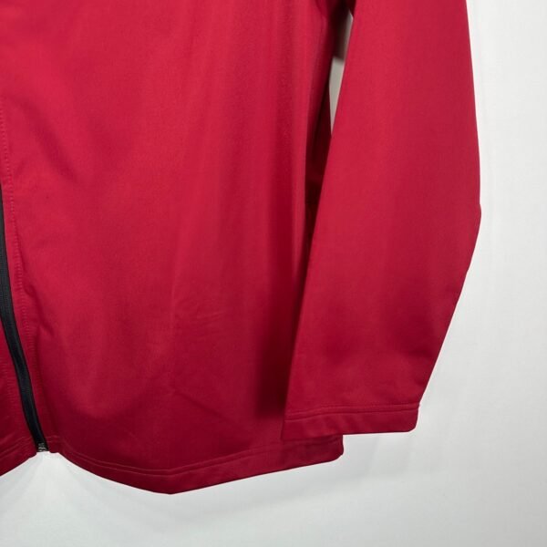 AND1 Track Jacket Men's Large Red Full Zip Basketball Training Top Activewear Y2K