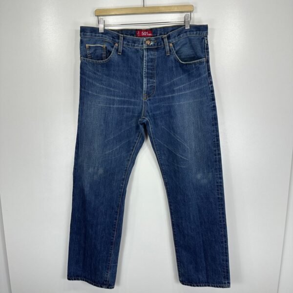 Levi's 501 Big E Selvedge Jeans Men's W38 L31 Blue Denim Regular Fit USA Vintage