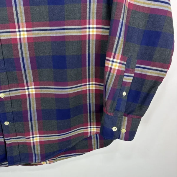Gant Heather Twill Shirt Men's XL Plaid Long Sleeve Button Down Regular Fit Y2K