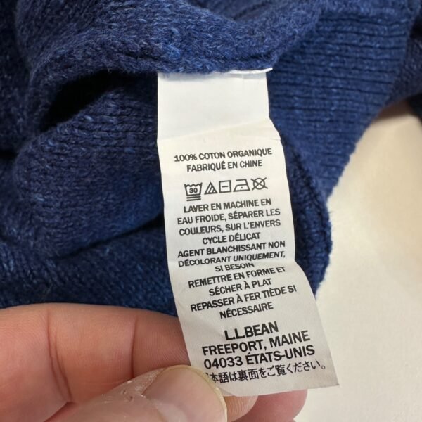 L.L.Bean Men's Sweater Small Blue Knit Jumper Pullover Crew Neck Vintage 510586