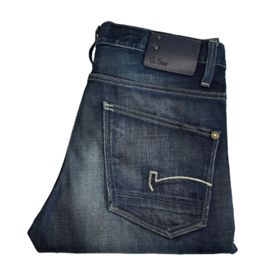 G-Star 3301 Jeans Men's W32 L29 Blue Denim Regular Straight Vintage Button Y2K