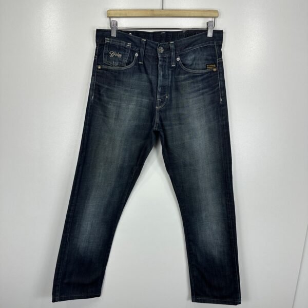 s-l1600-5 G-Star 3301 Jeans Men's W32 L29 Blue Denim Regular Straight Vintage Button Y2K