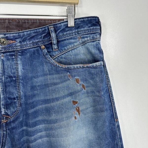 Diesel Iakop Distressed Jeans Men's W36 L32 Blue Denim Regular Slim Tapered
