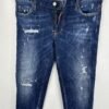 Dsquared2 Distressed Jeans Women's W32 L30 Tag 44 Ankle Zip Paint Splatter Slim
