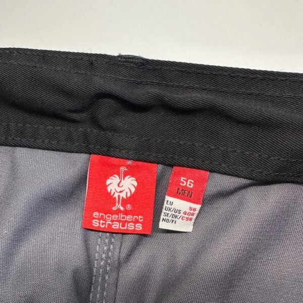 Engelbert Strauss Workwear Cargo Trousers Men's W34 L33 Size 56 Grey Cordura