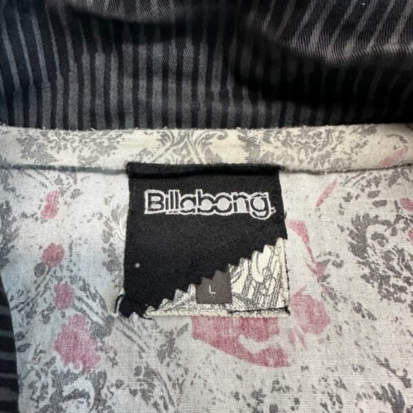 Billabong Jacket Men's Large Black Striped Military