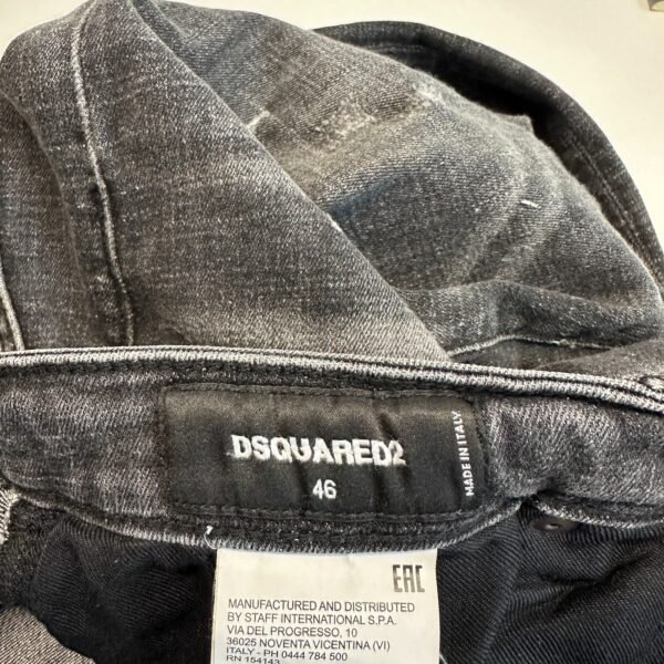 Dsquared2 Jeans Men's W32 L29 (Tag 46) Grey Denim Distressed Skater Slim Skinny