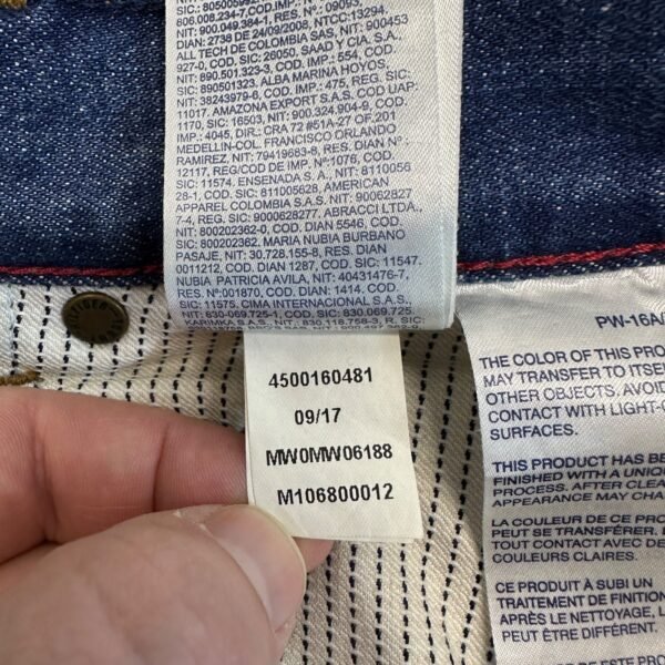 Tommy Hilfiger Denton Jeans Men's W34 L34 Blue Stretch Denim Regular Straight