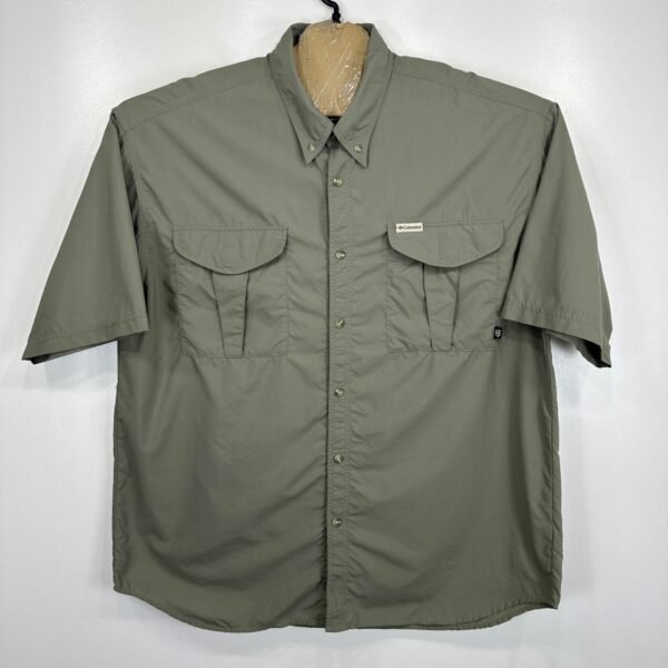 s-l1600 Columbia GTR Shirt Men's 2XL Khaki Short Sleeve