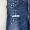 Dsquared2 Distressed Jeans Women's W32 L30 Tag 44 Ankle Zip Paint Splatter Slim