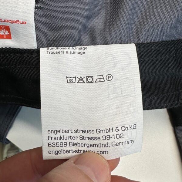 Engelbert Strauss Workwear Cargo Trousers Men's W34 L33 Size 56 Grey Cordura