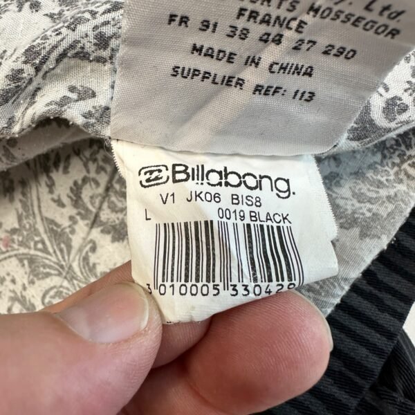 Billabong Jacket Men's Large Black Striped Military