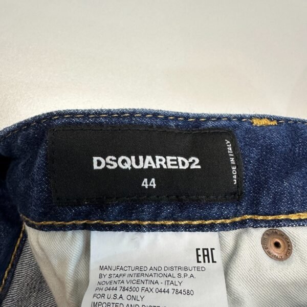 Dsquared2 Distressed Jeans Women's W32 L30 Tag 44 Ankle Zip Paint Splatter Slim