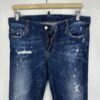Dsquared2 Distressed Jeans Women's W32 L30 Tag 44 Ankle Zip Paint Splatter Slim