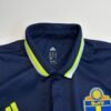 Adidas Sweden National Football Team Polo Shirt Men's Medium Navy Short Sleeve