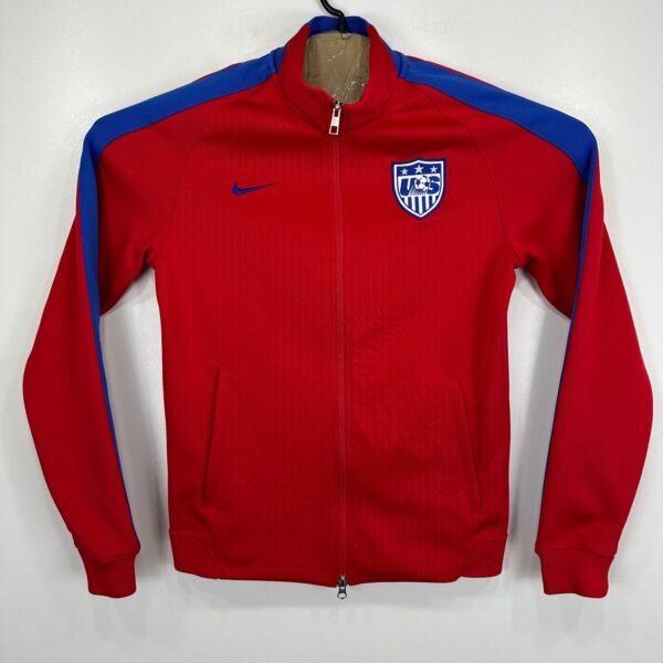 Nike USA Track Jacket Men's Small Red USMNT Football 2014/15