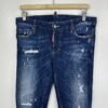 Dsquared2 Distressed Jeans Women's W32 L30 Tag 44 Ankle Zip Paint Splatter Slim