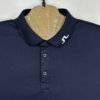 J.Lindeberg Tour Tech TX Jersey Polo Shirt Men's XL Navy Blue Short Sleeve Golf