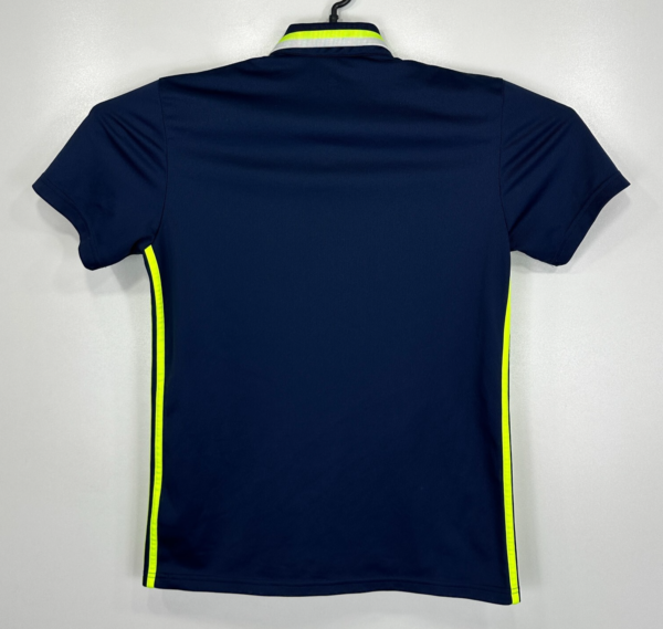 Adidas Sweden National Football Team Polo Shirt Men's Medium Navy Short Sleeve
