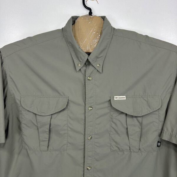 s-l1600-3 Columbia GTR Shirt Men's 2XL Khaki Short Sleeve