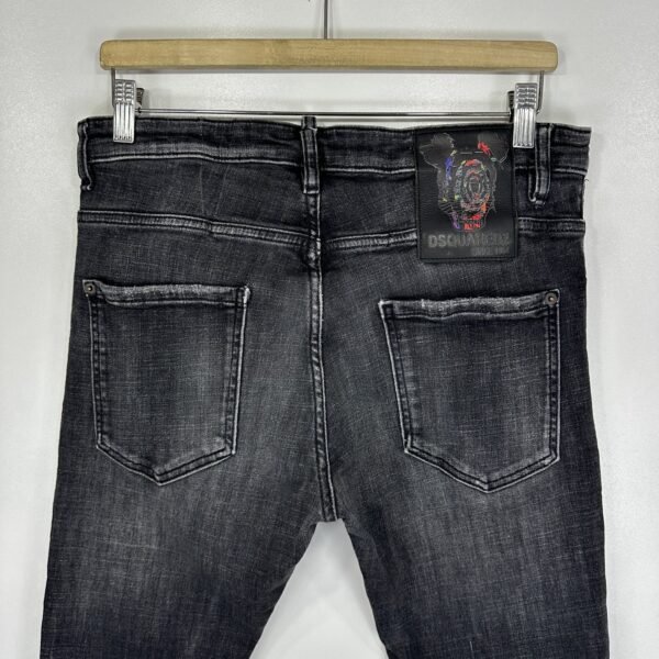 Dsquared2 Jeans Men's W32 L29 (Tag 46) Grey Denim Distressed Skater Slim Skinny