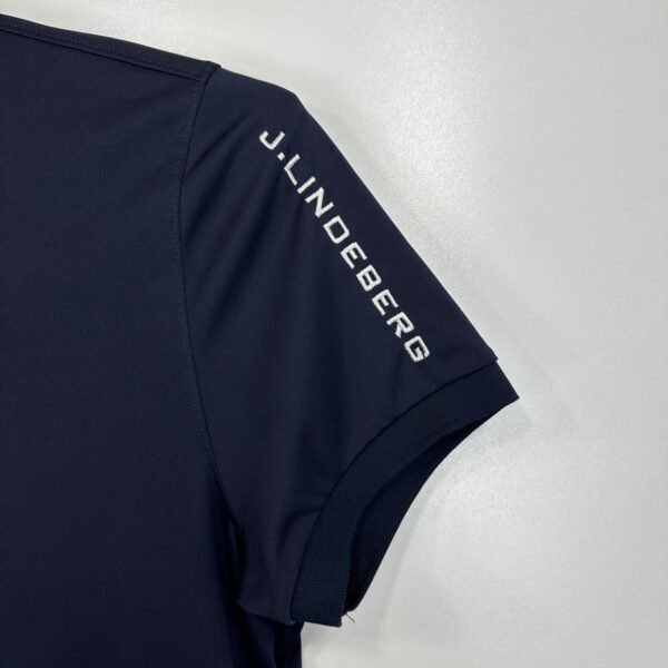 J.Lindeberg Tour Tech TX Jersey Polo Shirt Men's XL Navy Blue Short Sleeve Golf