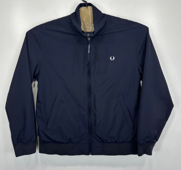 Fred Perry Bomber Jacket Men's Large Navy Blue