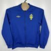 Umbro Sweden National Football Team Training Jacket Men's Large Blue Zip 12/13