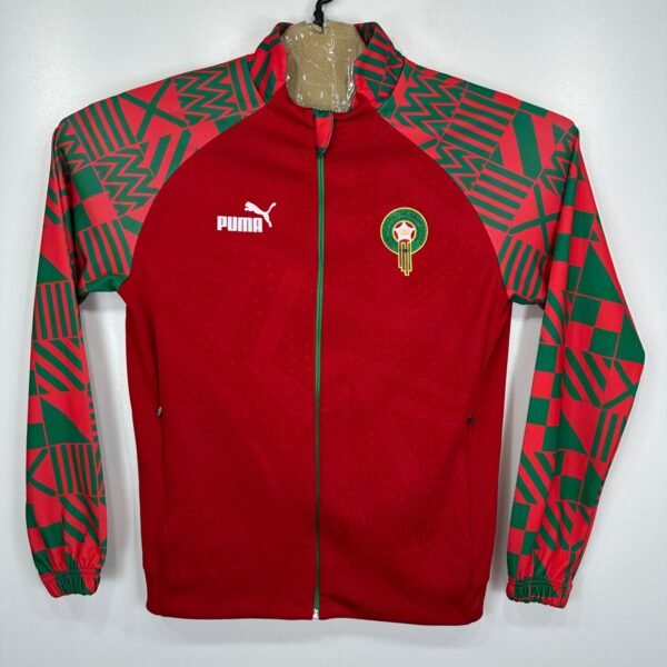 Puma Morocco National Football Team Track Jacket Men's Medium Red