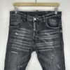 Dsquared2 Jeans Men's W32 L29 (Tag 46) Grey Denim Distressed Skater Slim Skinny