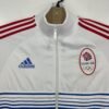Adidas 2012 Olympics Team Great Britain Track Jacket Men's Medium White Blue
