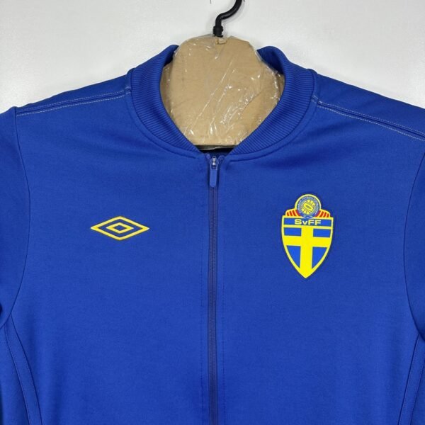 Umbro Sweden National Football Team Training Jacket Men's Large Blue Zip 12/13
