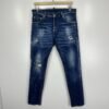 Dsquared2 Distressed Jeans Men's W32 L30 Tag 46 Blue Slim Skinny Stretch Denim