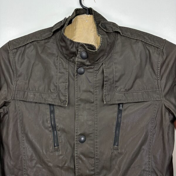 Wellensteyn Montgomery Jacket Men's Large Brown Military Coat Full Zip Vintage