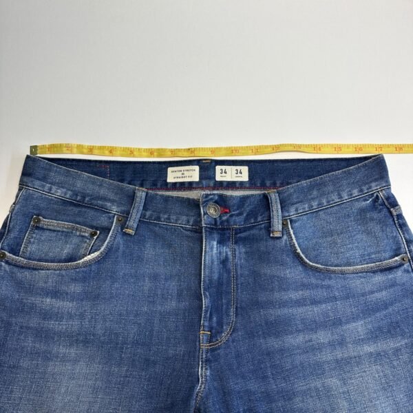 Tommy Hilfiger Denton Jeans Men's W34 L34 Blue Stretch Denim Regular Straight