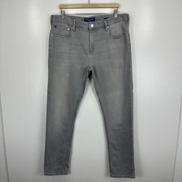 Scotch & Soda Skim Jeans Men's W38 L31 Grey Stretch Denim Slim Fit Skinny Zip