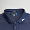 J.Lindeberg Tour Tech TX Jersey Polo Shirt Men's XL Navy Blue Short Sleeve Golf