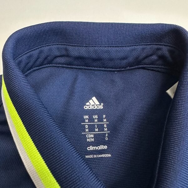 Adidas Sweden National Football Team Polo Shirt Men's Medium Navy Short Sleeve