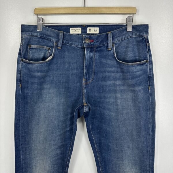 Tommy Hilfiger Denton Jeans Men's W34 L34 Blue Stretch Denim Regular Straight