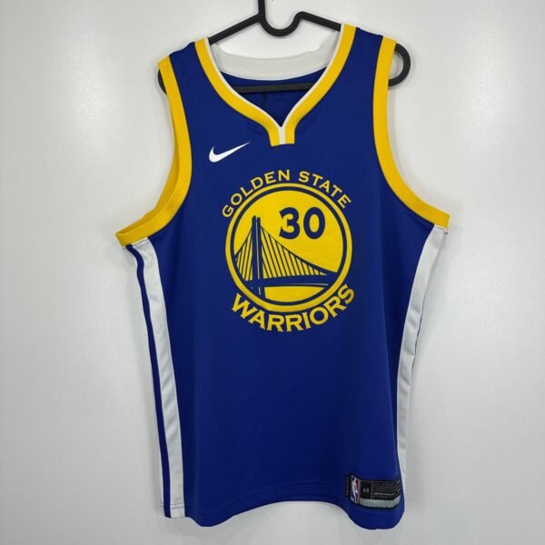 Nike NBA Golden State Warriors Steph Curry #30 Jersey Large Blue