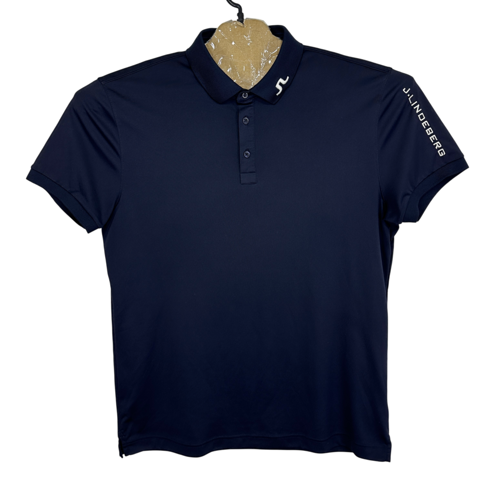 J.Lindeberg Tour Tech TX Jersey Polo Shirt Men's XL Navy Blue