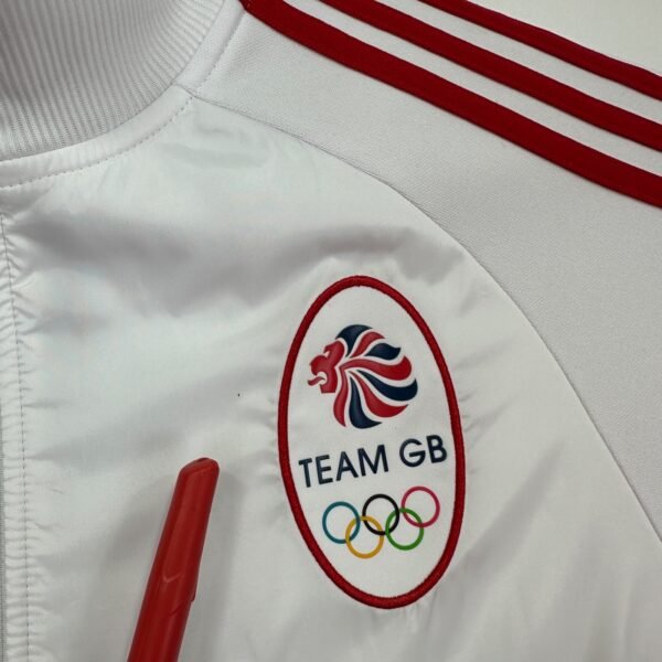 Adidas 2012 Olympics Team Great Britain Track Jacket Men's Medium White Blue