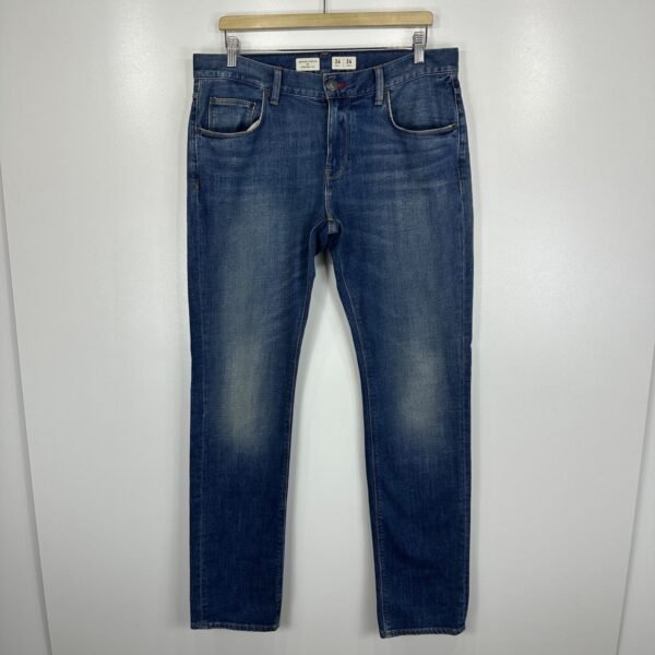 Tommy Hilfiger Denton Jeans Men's W34 L34 Blue Stretch Denim Regular Straight